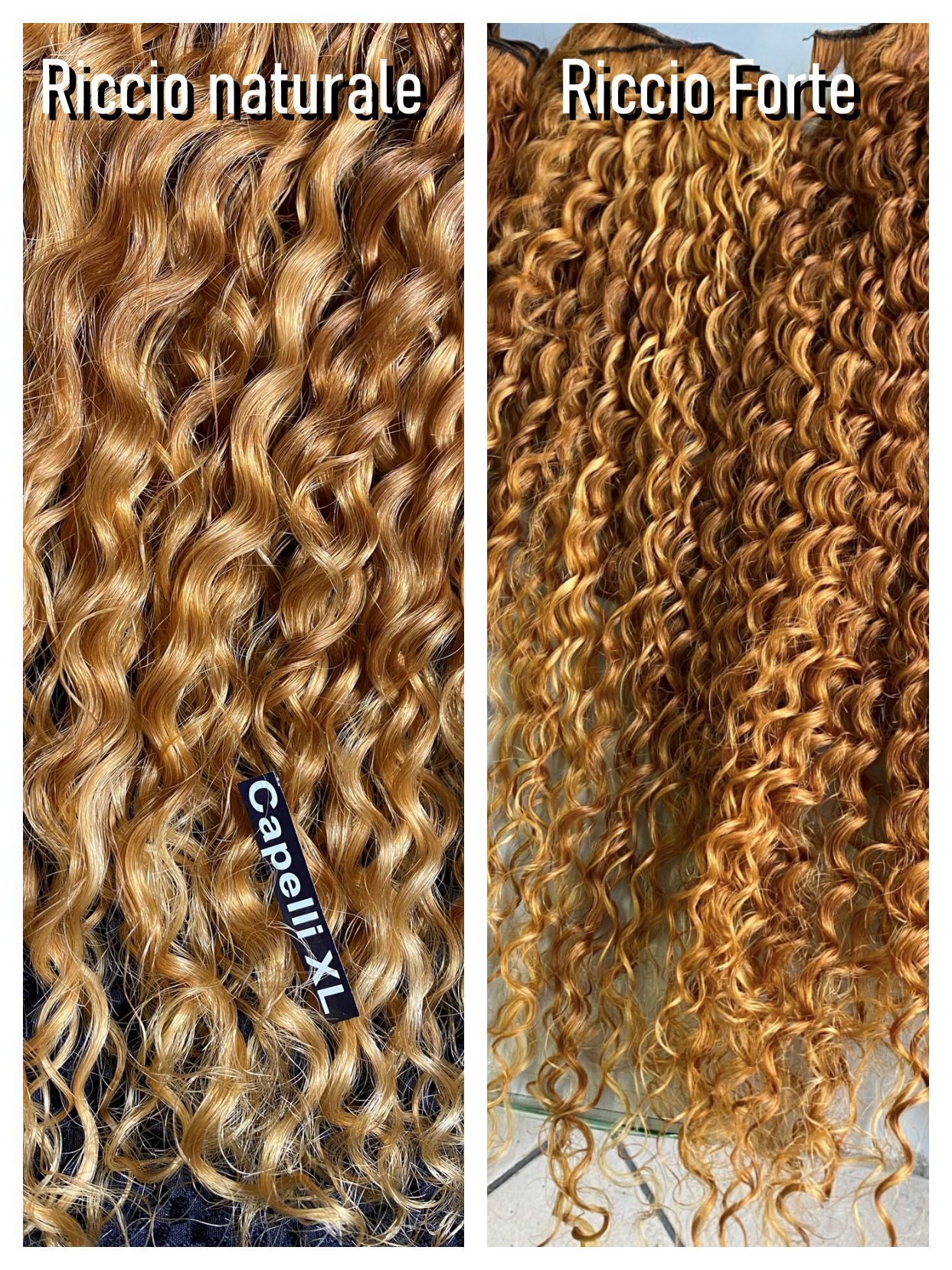 Ciocche di capelli veri colore balayage Sfumatura base castano scuropunte colore biondo  Miele